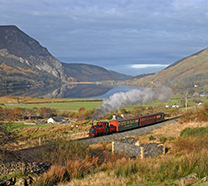 Prince on Welsh Highland Railway